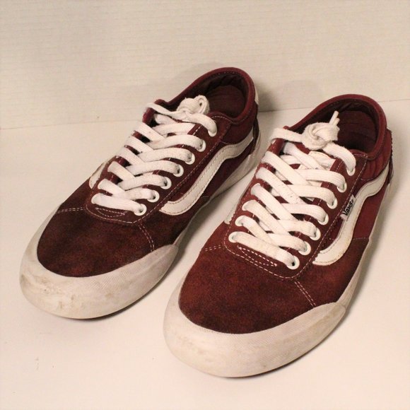Vans Chima Ferguson Pro Maroon / Deep Red Leather | Men's 10 - Picture 3 of 9